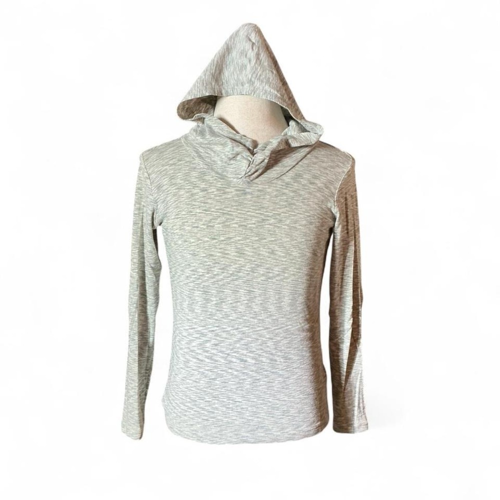 Columbia Womens Gray Marled Cowl Neck Long Sleeve Lightweight Top M Base Layer